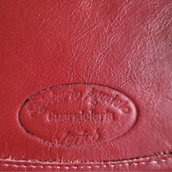 Carriel Crossbody Handbag RedColor/Colorful Cloth Material 10x9 - Picture 13 of 13